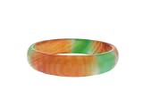 Multi-Color Agate Bangle Bracelet