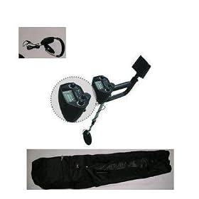 American Hawks Explorer Metal Detector Arm Support, View Meter, Waterproof Search Coil with Headphone, Bag, Batteries