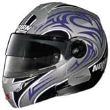 NOLAN N102 SECRET PLATINUM_BLUE MOTORCYCLE Full-Face-Helmet