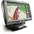 7.5"W x 4.5"H Garmin touch screen StreetPilot 7200 with preloaded maps (010-00400-10)