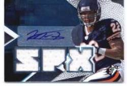 2008 SPx #171 Matt Forte - Chicago Bears (RC ? Rookie Card - Piece of Authentic Game-Worn Jersey - Autographed Card - Serial #'d to 599) (Football Cards)