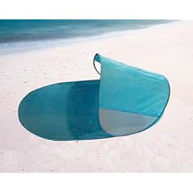 GSI Quality Waterproof Beach Mat And Tent Shelter, With Steel Wire Frame And Carrying Case - Protects From Sun And UV Rays