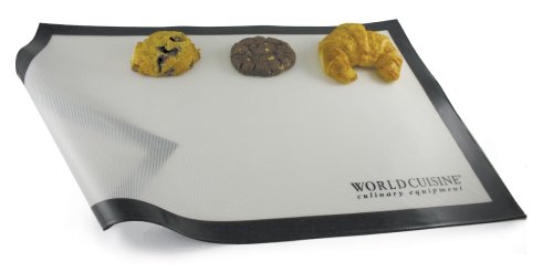 World Cuisine 16 3/8-Inch x 11 5/8-Inch Silicone Non-Stick Baking Mat