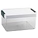 Click Clack Kitchen Essentials 2 Quart Airtight Container, White Lid