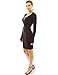 PattyBoutik Women's Deep V Neck Long Sleeve Sweater Dress