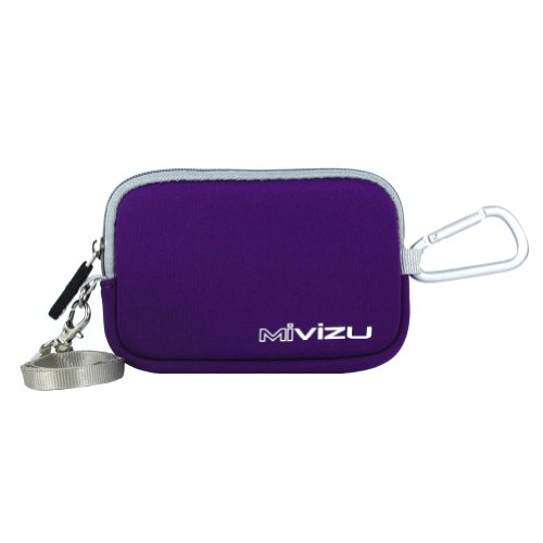 Purple Digital Camera Case Bag Cover Pouch for