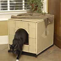 Decorative Litter Pan Cover - Natural - Jumbo - 18.25"W x 23.5"L x 19.5"H