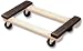 Pioneer Packaging 18X30 Rubb 4Whl Dolly Fd1830hdr Dollies/Furniture Pads
