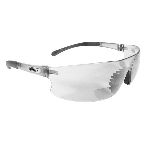 Radians RSB-115 Safety Glasses, 1.5 Clear Bifocal Lens, Rubber Tipped Temple On Sale