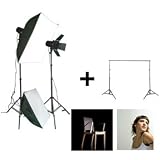 Complete Home Studio with powerful flash kit and backdrop system