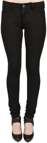 Parasuco Medium Rise Super Skinny Jeans in Black 26 W US