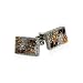 Filigree Smoked Topaz and Topaz Swarovski Crystal Cufflinks with Platinum Overlay