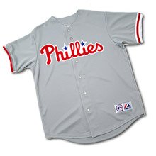 Cliff Lee #33 Jersey: Philadelphia Phillies Adult Away Grey