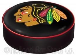 NHL Chicago Blackhawks Black Bar Stool Seat Cover