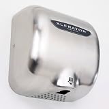 XLERATOR XL-SB Automatic Surface-Mounted Hand Dryer with Brushed Stainless Steel Cover and 1.1 Noise Reduction Nozzle, 12.5 A, 110/120 V, 12-11/16 Height x 11-3/4 Width x 6-11/16 Depth