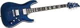 Schecter C-1 Custom Electric Guitar - See-Thru Blue