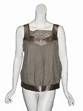 DEVELOPMENT Erica Davies Gray Silver Cut Out Tank Top