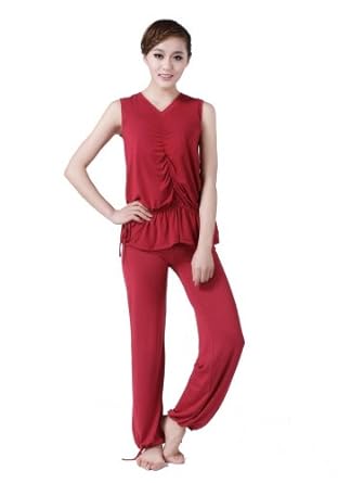 women s exercise wear yoga sets plus size (L, Red): Amazon women s exercise wear yoga sets plus size (L, Red): Amazon
