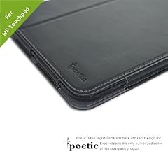 Cheap Product Poetic(TM) Slimbook High Quality PU Leather Case for HP TouchPad Touchscreen Tablet With 3-in-1 Built-in Stand Black Color Onsale