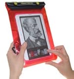 TrendyDigital WaterGuard Waterproof Case for Barnes & Noble Nook, Red Border