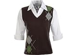 Apparel : Petite Bay Studio Career Argyle Duet Sweater Vest