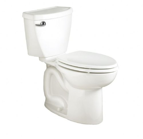 American Standard 2386.800.020 Cadet 3 Right Height Elongated Two Piece Toilet with Right Hand Trip Lever, White