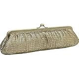 Metal Mesh Clutch - Metal Frame - Evening Bag - Dayse (51 2370) (Antique Gold)