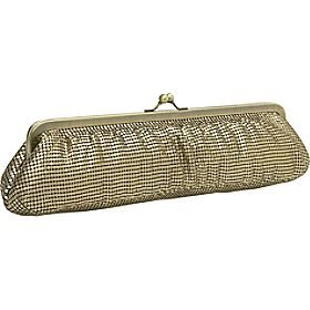 Metal Mesh Clutch - Metal Frame - Evening Bag - Dayse (51 2370) (Antique Gold)