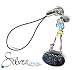 Jewelry : Cell Phone Charm or Zipper Pull - Sterling Silver and Enamel Tennis Girl