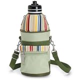 Picnic Time Water Duffel Riviera Insulated Duffel w/ 1 Liter Sports Bottle (Sage Green)