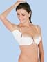 "READY SHIELDS SNAP ONTO BRA STRAPS" Easily Adjustable For Short Sleeves. For Light to Moderate Protection STYLE #1114F (White)