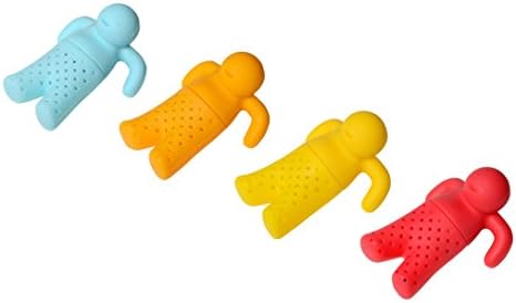 iNeibo Kitchen Mr. And Ms. Tea Infuser - Super Cute Silicone Loose Leaf Herbal Tea Strainer For Large Mug Cup - Easy To Make Tea (4)