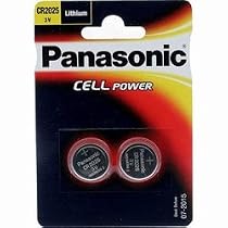 Panasonic CR-2025 Lithium Coin Battery - Twin Pack