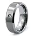 Jewelry : 8mm Tungsten Carbide Diamond Ring (0.05ctw) GH/SI with Wood Box