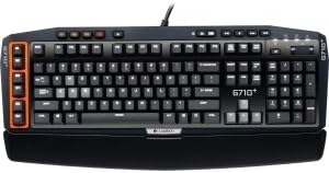 Logitech G710+ Mechanical Gaming Keyboard - Cable - Black - USB - 124 Key - Computer - Macro, Volume Control, Multimedia, Programmable, Mute Hot Key(s) - USB Hub Built-in - Mechanical - 920-003887