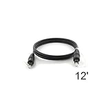 12 FT Digital Audio Optical TOSLink Cable Optic 12ft
