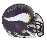 Randall Cunningham Autographed/Hand Signed Minnesota Vikings Throwback Authentic Mini Helmet by Ridd