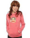 Paul Frank The Julius Pullover Hoody in Coral,Sweatshirts for Women