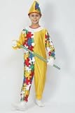 Jigsaw Clown Fancy Dress Costume (child size) - Large