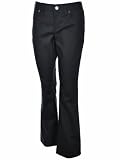 INC International Concepts Cotton Stretch Flare Misses Black