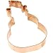 Old River Road Traditional Snowman Shape Cookie Cutter, Copper