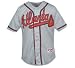 Atlanta Braves Jersey - Authentic Blank Road Jersey by Majestic (Adult Medium)