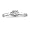10K White Gold Diamond Solitiare Promise Ring, Available Ring Sizes 4-10, Ring Size 4 (.05ct)