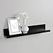 InPlace Shelving 0191358 Floating Shelf with Picture Ledge, Black, 23.6-Inch Wide by 4.5-inch Deep by 3.5-Inch High