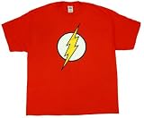  : TS554 The Flash DC Comics Glow in the Dark Logo T-Shirt