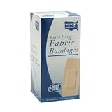 BANDAGES EXTRA LARGE FABRIC KNEE & ELBOW 2X4 1/2 WHITE CROSS 50/BOX
