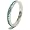 March Birthstone Sterling Silver Aquamarine Cubic Zirconia CZ Stackable Eternity Band Ring
