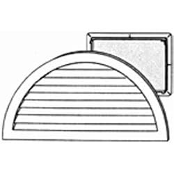 Alcoa Home Exteriors HRDGV PW 34" x 22" Half Round Gable Vent