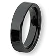 Black Ceramic Ring (6.0 mm) - Sizes 6-13