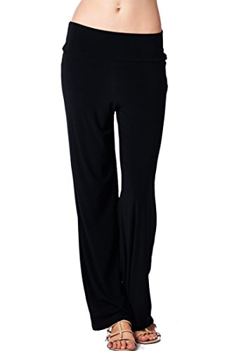 82 Days Women'S Poly Span Comfy Casual to Office Straight Pants - Solid